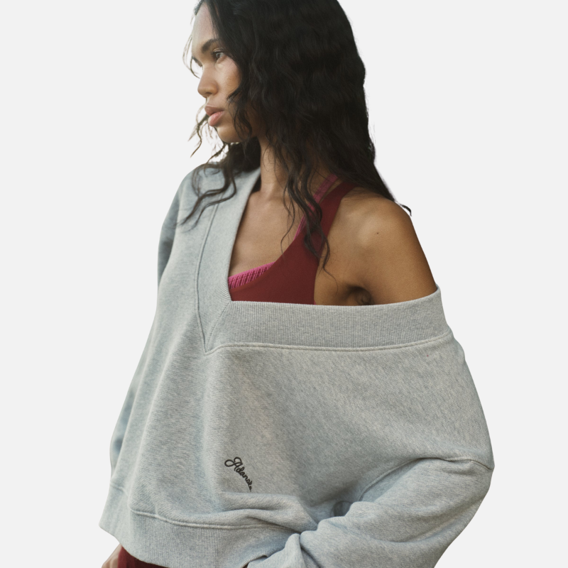 Classic V-Neck Sweatshirt (2)