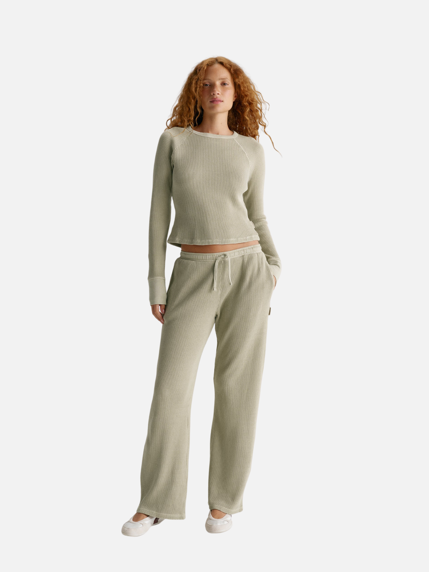 Waffle Straight Leg Trouser (1)